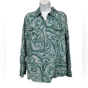 Michael Michael Kors paisley top size Lg